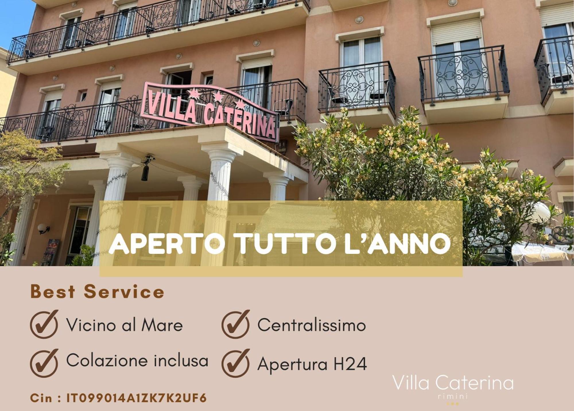 Hotel Villa Caterina Rimini Exteriör bild